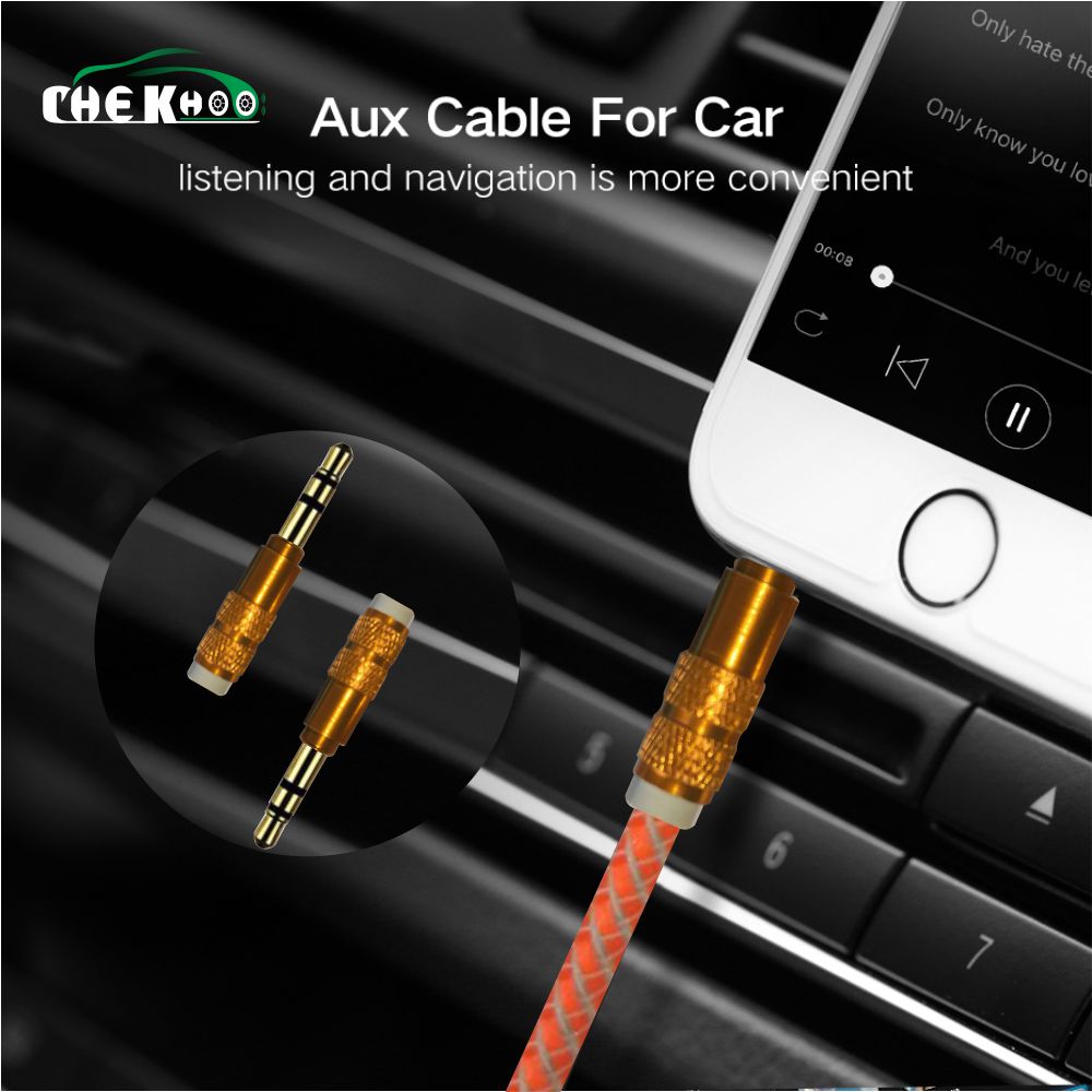 1 m Nylon Jack Audio Kabel 3.5mm Naar 3.5mm Aux Kabel Man Op Man Kabel Plug Auto Aux koord Voor Iphone Samsung Xiaomi Voor Speaker