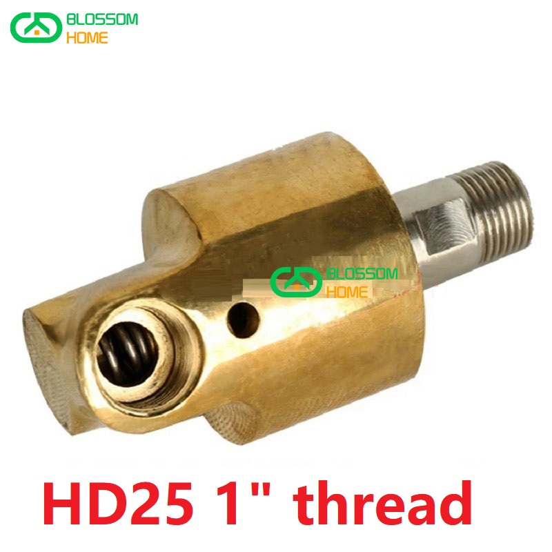 Hd25 dn25 1 tommers roterende ledd 360 roterende ledd vann luft olje svivelkobling sprøyte universalkobling rote rotasjonskobling