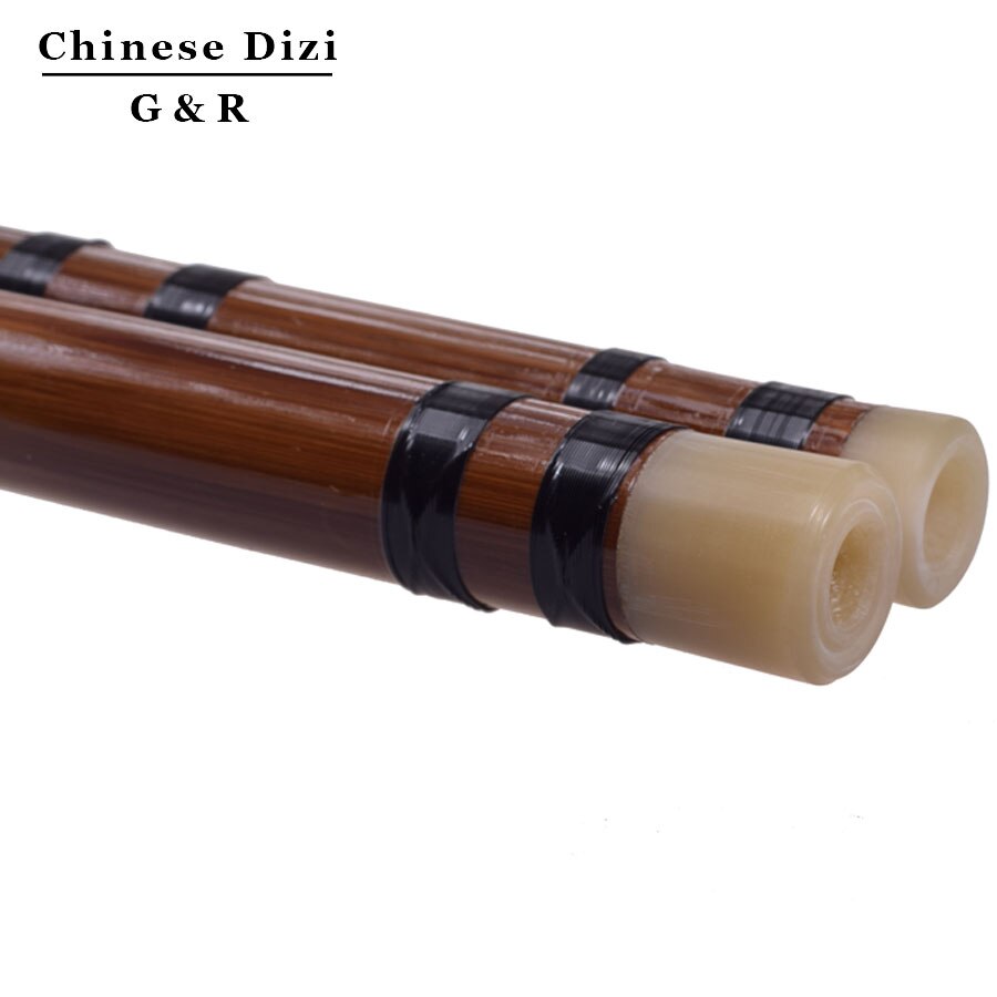 Chinese Tradition Bamboo Flute Dizi Two Sections Transverse Wind Music Instrument For Folk Music Diatonically Tuned Bambu Flauta