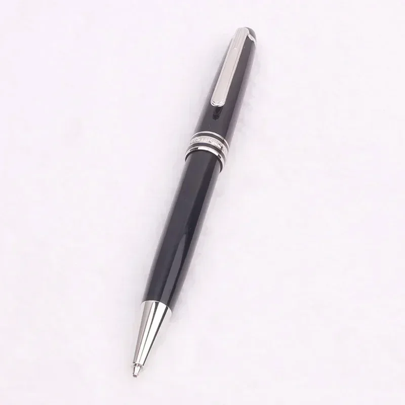 Monte Meisterstuck Coleção Esferográfica de Resina Preta MB Rollerball Canetas Revestidas de Platina Número da Série 163 dar Caneta Blance: BRANCO