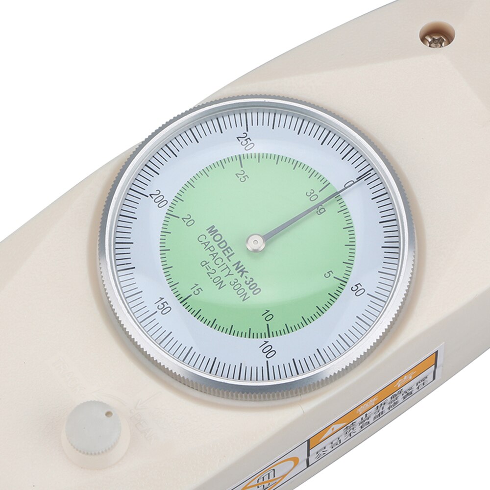 Draagbare wijzertype duw-trek krachtmeter meter tester nk -10 analoge dynamometer meetinstrumenten met n/kg eenheid weergave