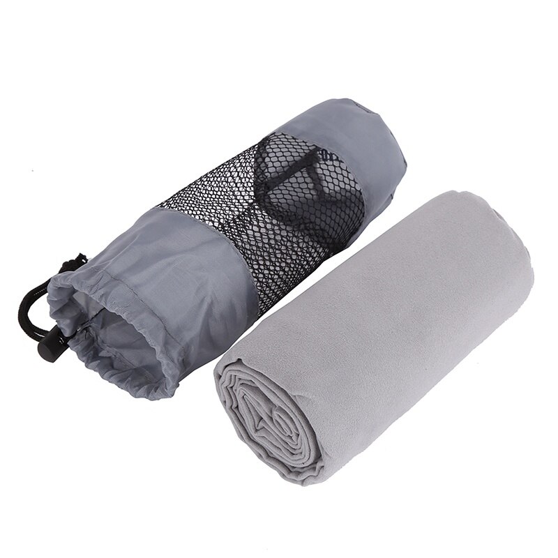 Outdoor Sneldrogende Badhanddoek Ultra Absorberende Strandlaken 130*80 cm Outdoor Sport Zweet Handdoeken Met Netto zak 3 Kleuren: B