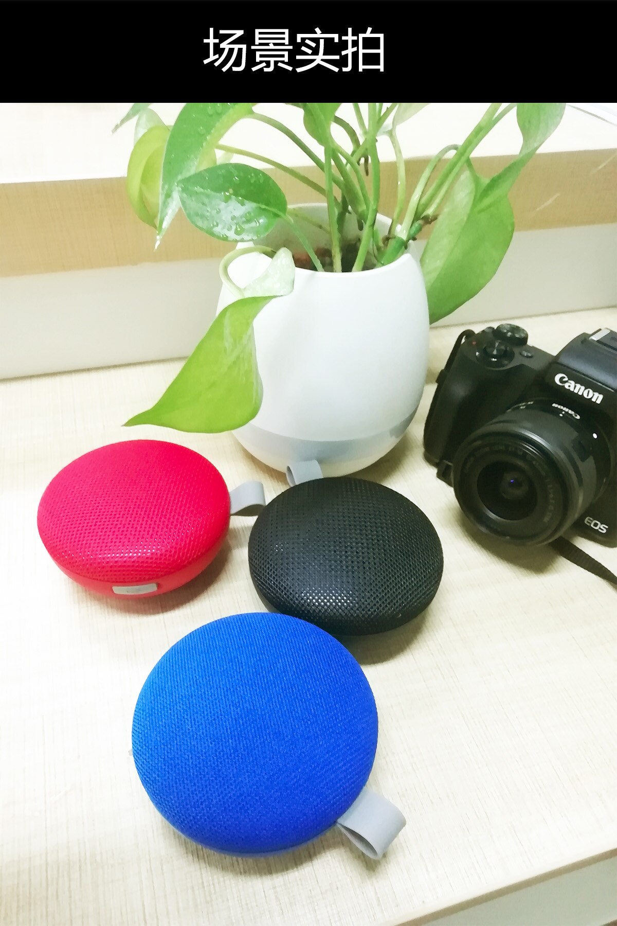 Bærbar mini stoff bluetooth høyttaler høyt volum trådløs hifi bluetooth høyttaler for utendørs sport fotturer camping