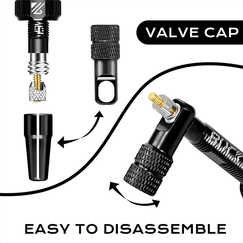 BUCKLOS 40MM 44MM Bike Tubeless Valve CNC Road Bicycle Presta Valve Bicycle Tubeless Rim Tape MTB F/V Valves Wheelset Tape Strip