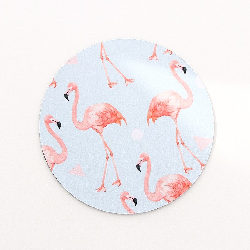 Creatice Cartoon Siliconen Muismat Deask Mat Circulaire Muismat Kantoor Scholieren Met Aarde Maan Watermeloen: bird