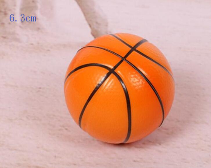 Calcio Lento Aumento Anti-stress Giocattoli Spremere Berretto Da Baseball Palla Da Tennis Baseketball Squishy Antistress Relief Sfera di 6.3 centimetri 7.6 centimetri 10cm: basketball 6.3cm