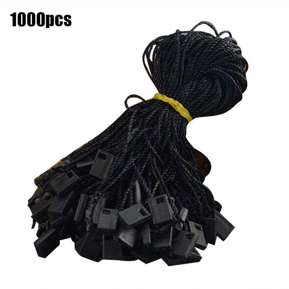 1000 Stks/pak Zwart Wit Kleding Hang Tag String Hang Tag String Koord Voor Kledingstuk Rijgen Prijs Hangtag Seal tag