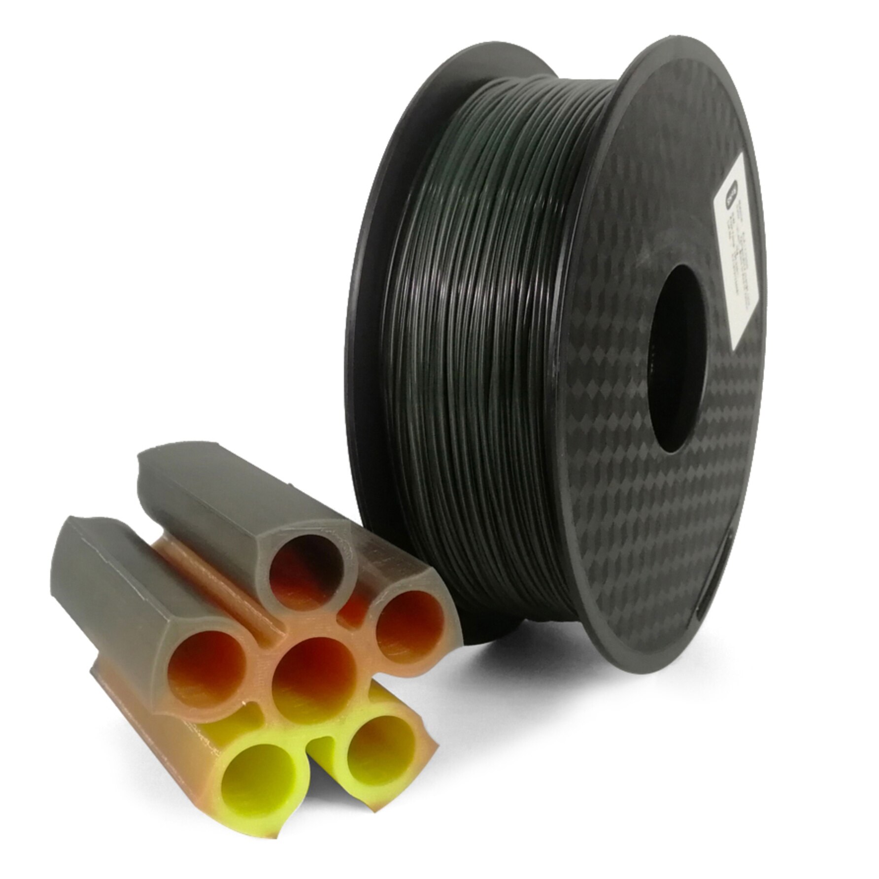 1.75mm 3D Printer FIlament PLA Color Change with Temperature Material 1kg/500g/250g Printing Material Dark Green-Red-Yellow