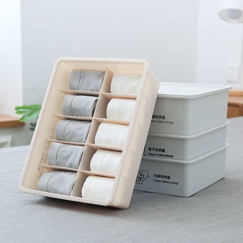 Opbergdozen Ondergoed Divider Lade Lidded Closet Organizer Ropa Interieur Organizador Voor Stropdassen Sokken Shorts Bra Organizador