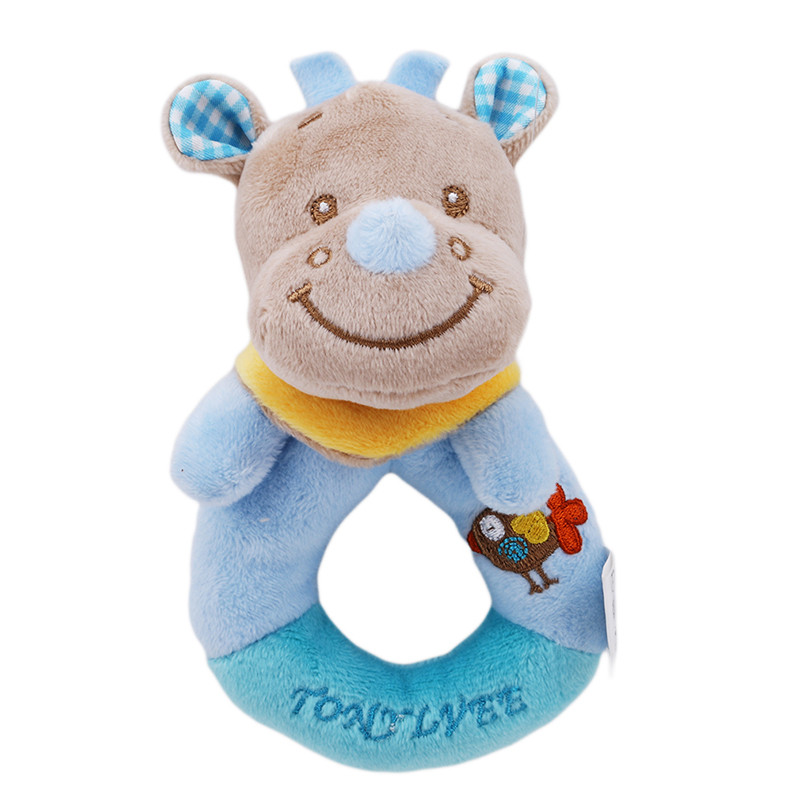 Baby Rasseln Handys BB Sticks Weiche Kuh Plüsch Puppe Krippe Bett Hängen hand fänge Tier Spielzeug Puppe Kinder spielzeug