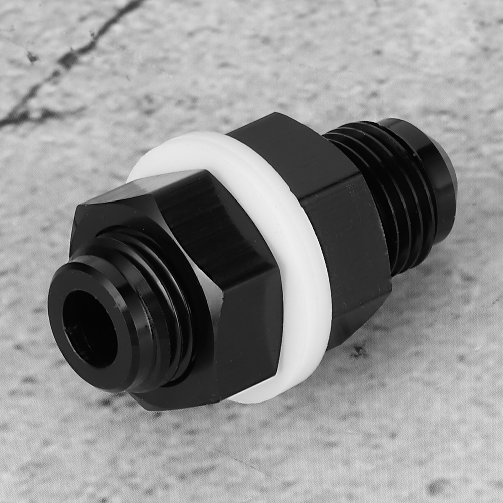 AN6 Bulkhead Fitting Flare Fuel Cell Adapter with PTFE Washer for Most Fluids Flare Bulkhead Adapter Car Truck Parts