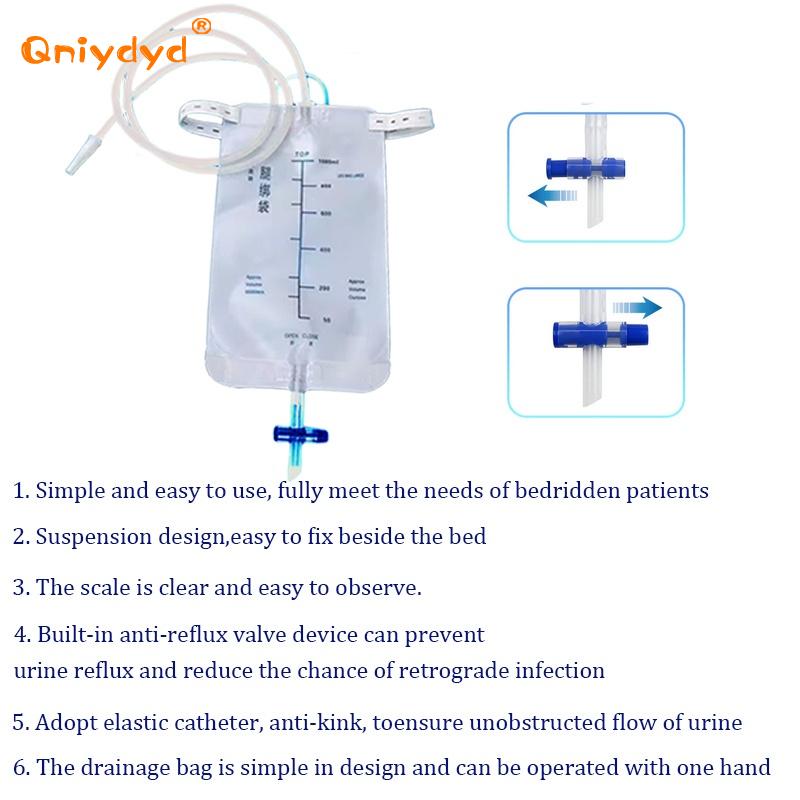 Cathéter externe médical stérilisé pour homme, 1 pièce, collecteur d'urine en latex