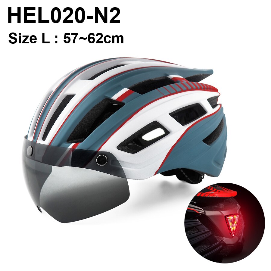 Electric Scooter Helmet With LED Rear Light Adult Cycling Helmet For MTB Road Bike Bicycle Ski Downhill Skateboard Night Riding: HEL020 N2