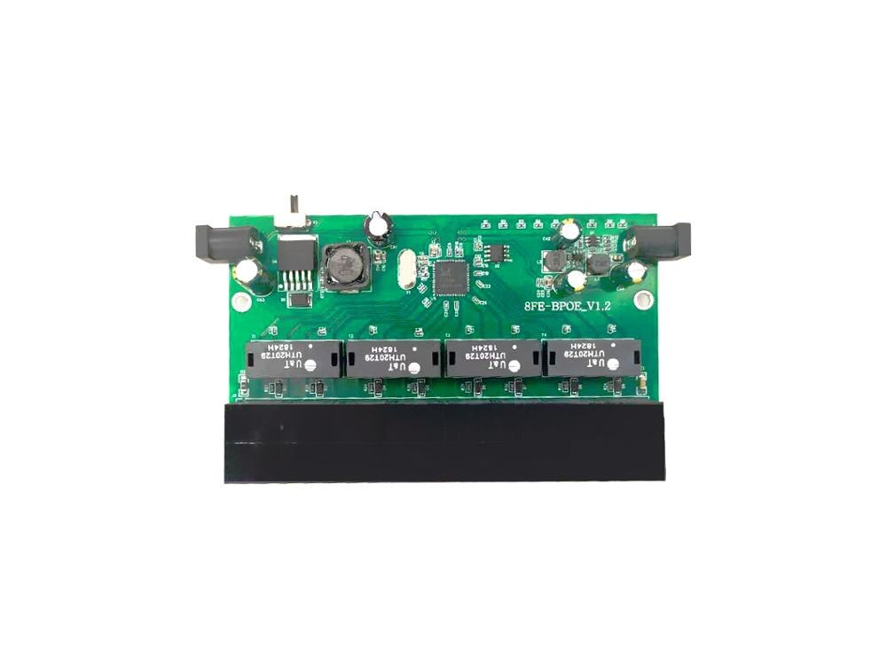 Wanglink Reverse POE Switch 8 port 10/100M 5V&12V DC Out Reverse POE Switch PCBA