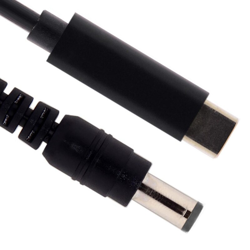 Entrada de USB-C tipo C al rectángulo 5,5*2,1 Mm Cable de carga PD para ordenador portátil 180Cm 6 pies