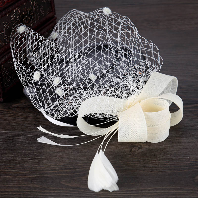 Pióro kwiat spinka do włosów koralik stanik ślubne akcesoria do włosów pani broszka na studniówkę Pin Mariage Barrettes wróżka biżuteria do włosów: SZARY