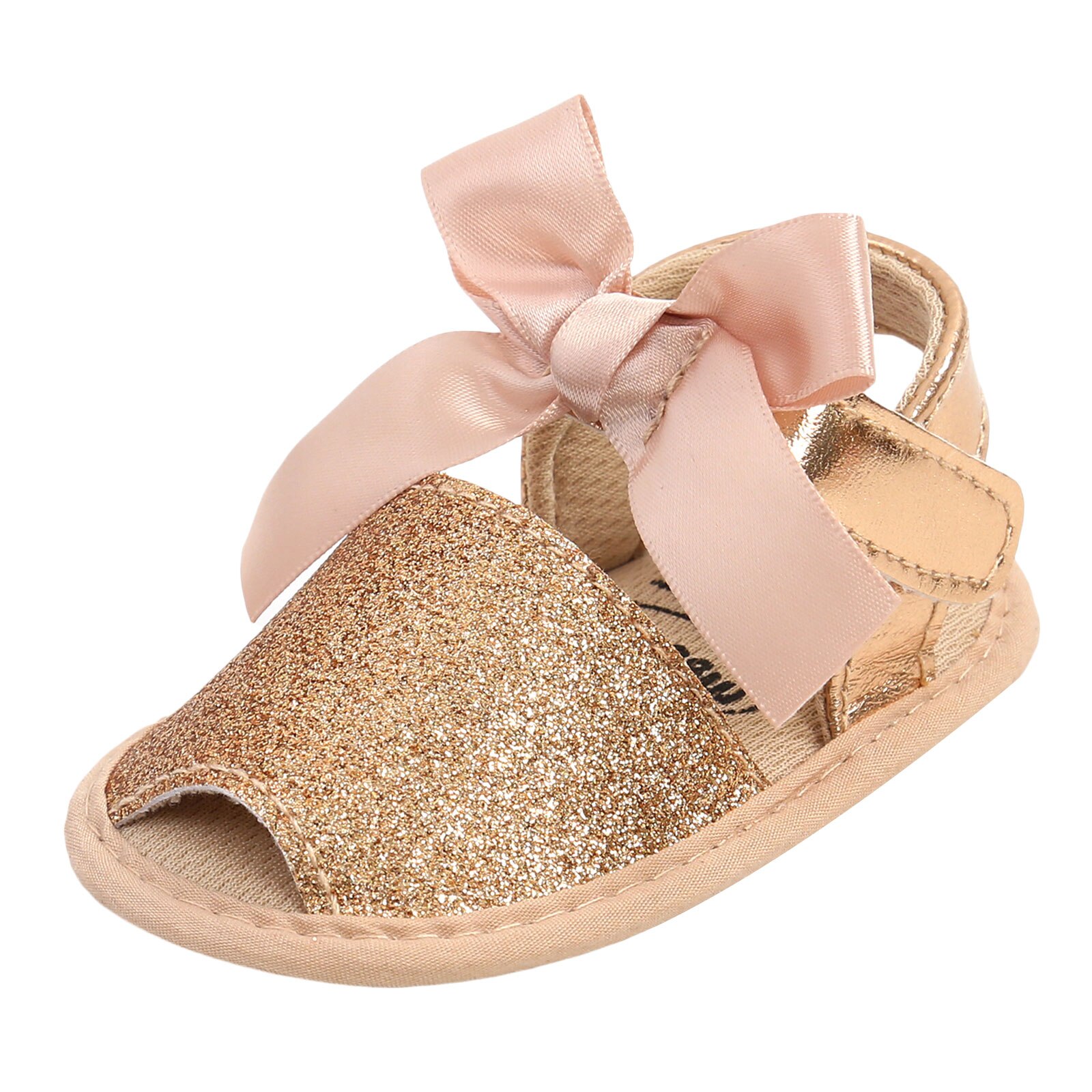 Baby Girl's Sandals Summer Bowknot Decoration Soft Sole Breathable Infant Girl Shoes for Birthday Party Photography 0-18Months