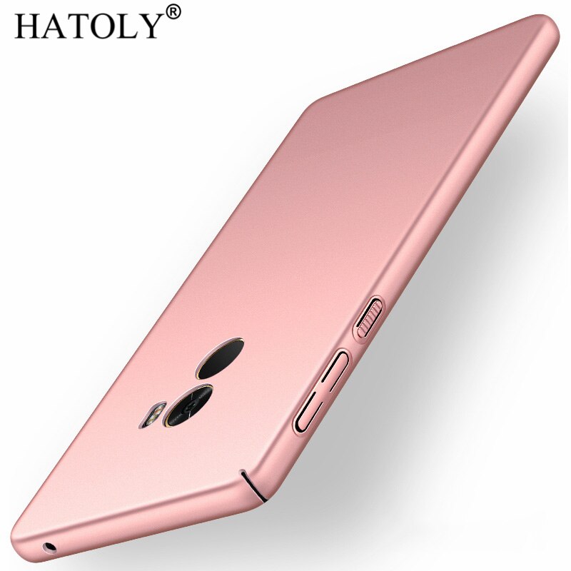 Voor Xiaomi Mi Mix 2 Case Mimix 2 Ultra-Dunne Gladde Cover Hard Pc Beschermende Back Case Voor Xiaomi mi Mix 2 Hatoly: Rosegold