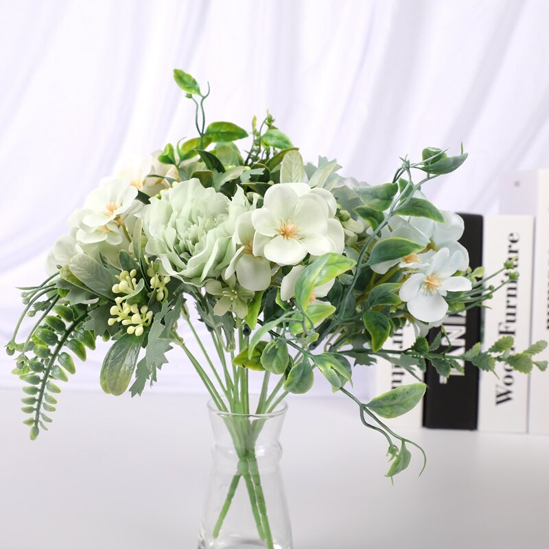 1 pieces Flower head diameter 9.5cm Artificial bouquet Home decoration accessories Wedding Year Candy box Flower arrangement
