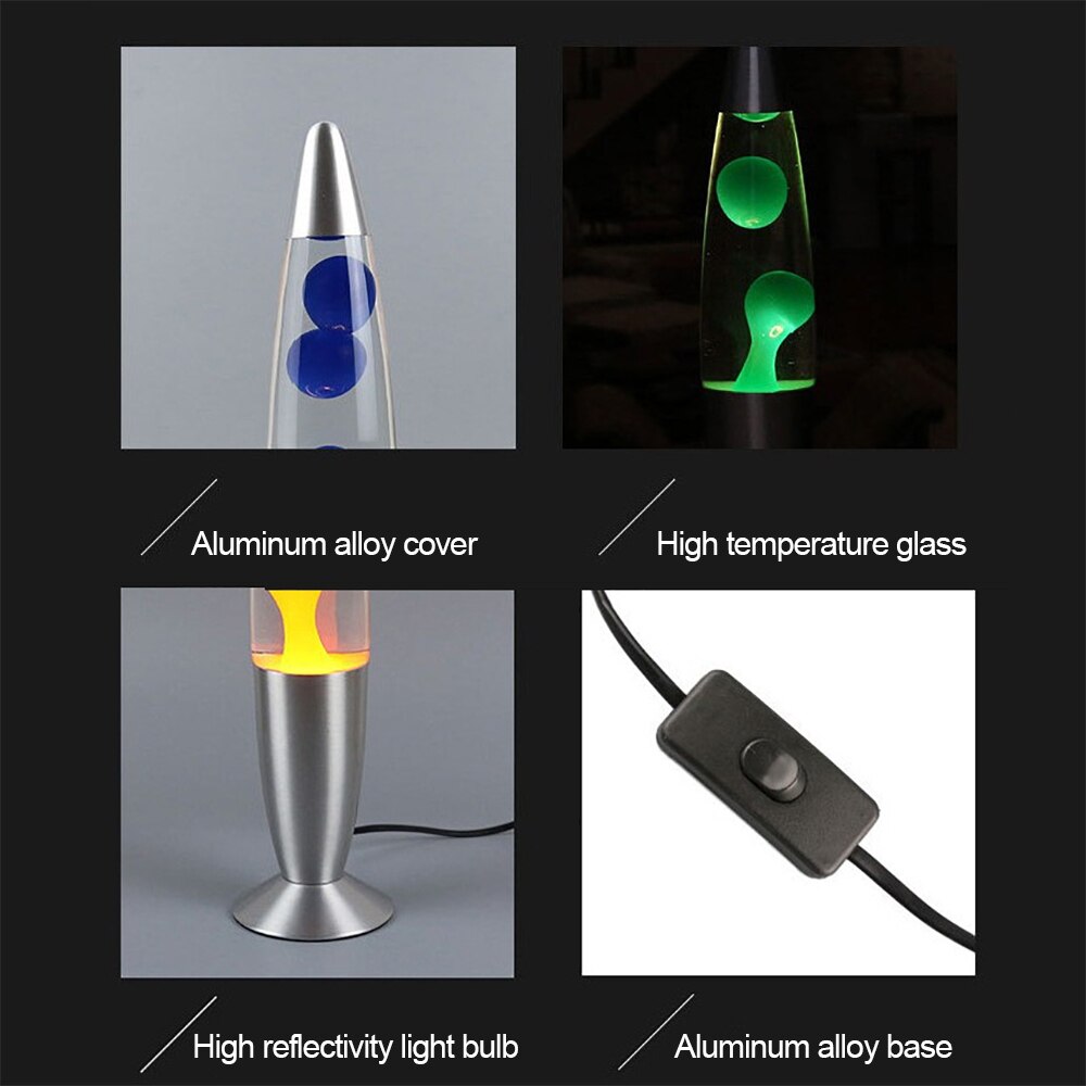 Led lava movimento lâmpada colorida cera líquido água-viva luz 110v220v casa decoração do quarto presente noite luz cera vulcão lava lâmpada