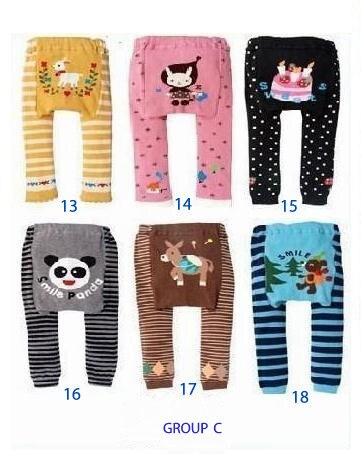 18 stuks/partij Busha Leggings Peuter PP Broek Baby Boy Meisje Broek Katoen: Group C