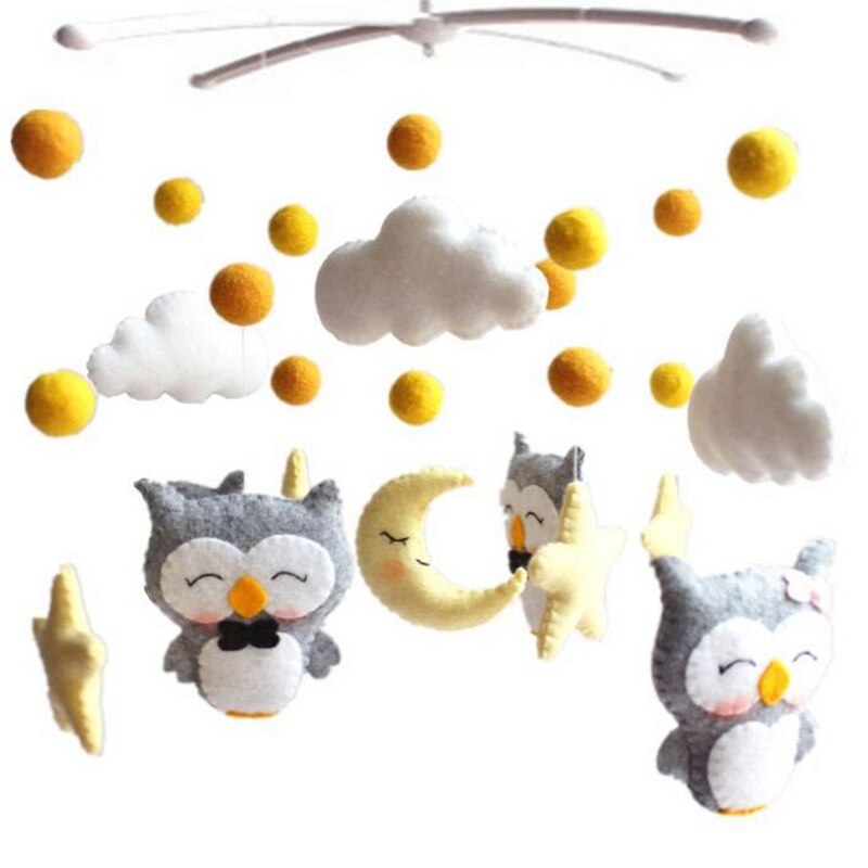 Babymobiel houder voor in de wieg, bedbel hangend speelgoed, 360 graden draaibare beugel, opwindbare muziekdoos, baby rammelaar, speelgoed, woondecoratie