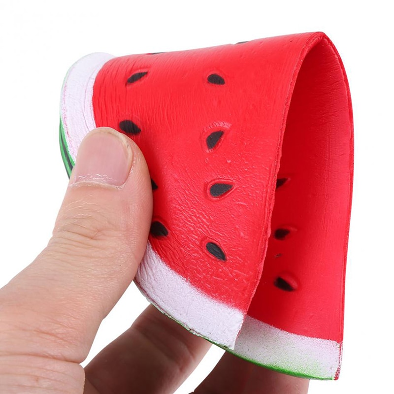 Jumbo Kawaii Big Watermelon Squishy Simulated Fruit Slow Rising Bread Scented Squeeze Toy Stress Relief for Kid Xmas
