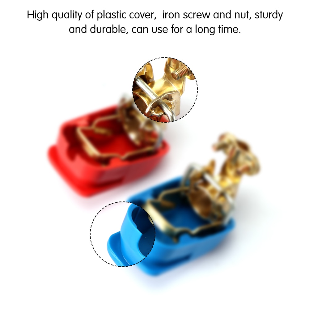 Universal 1 Pair 12V Quick Release Battery Terminals Clamps Car-Styling Battery Terminal For Car Caravan Boat Motorcycle