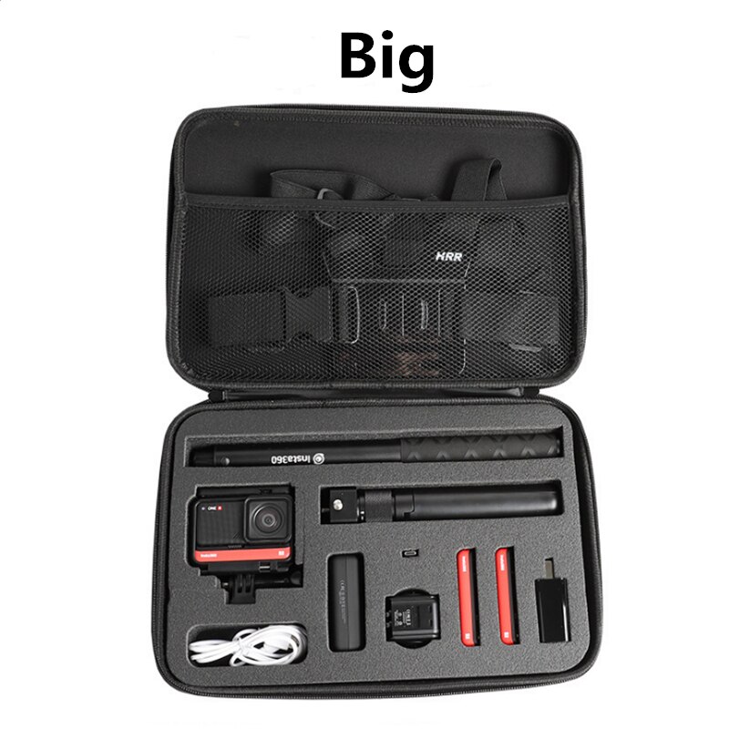 Hand Case Portable Storage Bag for Insta360 ONE R Action Camera Wrist Carring Cases Suitcase For Insta360 One R Accessories: Big