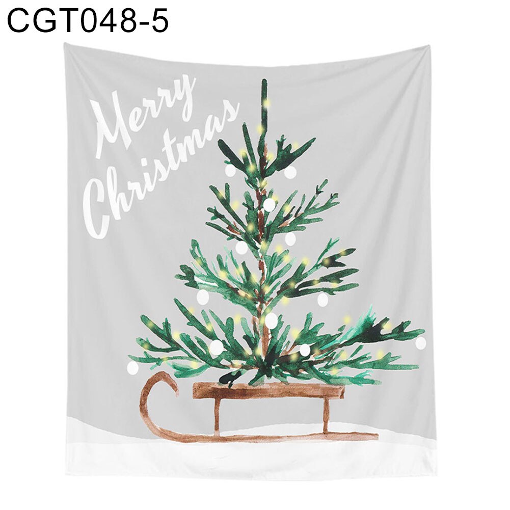 Kerst wandtapijt kerstboom print wandtapijt tapijt tafelkleed slaapkamerdecoratie achtergronddoek tapisserie: 5