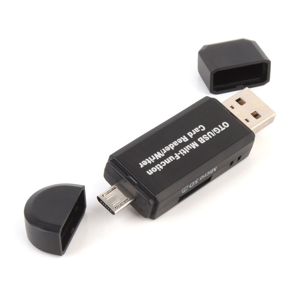 Lecteur de carte USB 2 en 1 lecteur Flash pour Android/PC en-têtes d'extension haut débit USB2.0 lecteur de carte universel OTG TF/SD