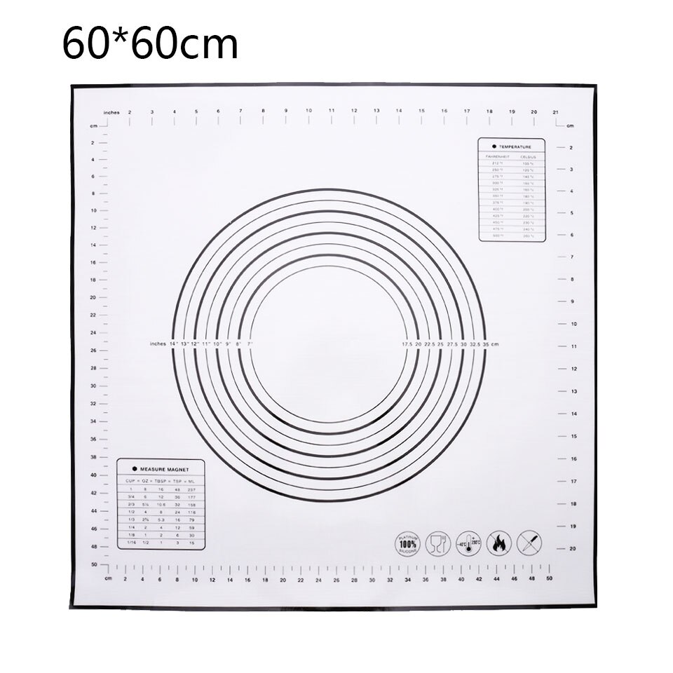 Vip Siliconen Bakken Mat Milieuvriendelijke Mat Voor Rolling Deeg Pad Grote Non-stick Oven Patisserie Bakken Accessoires Gereedschap