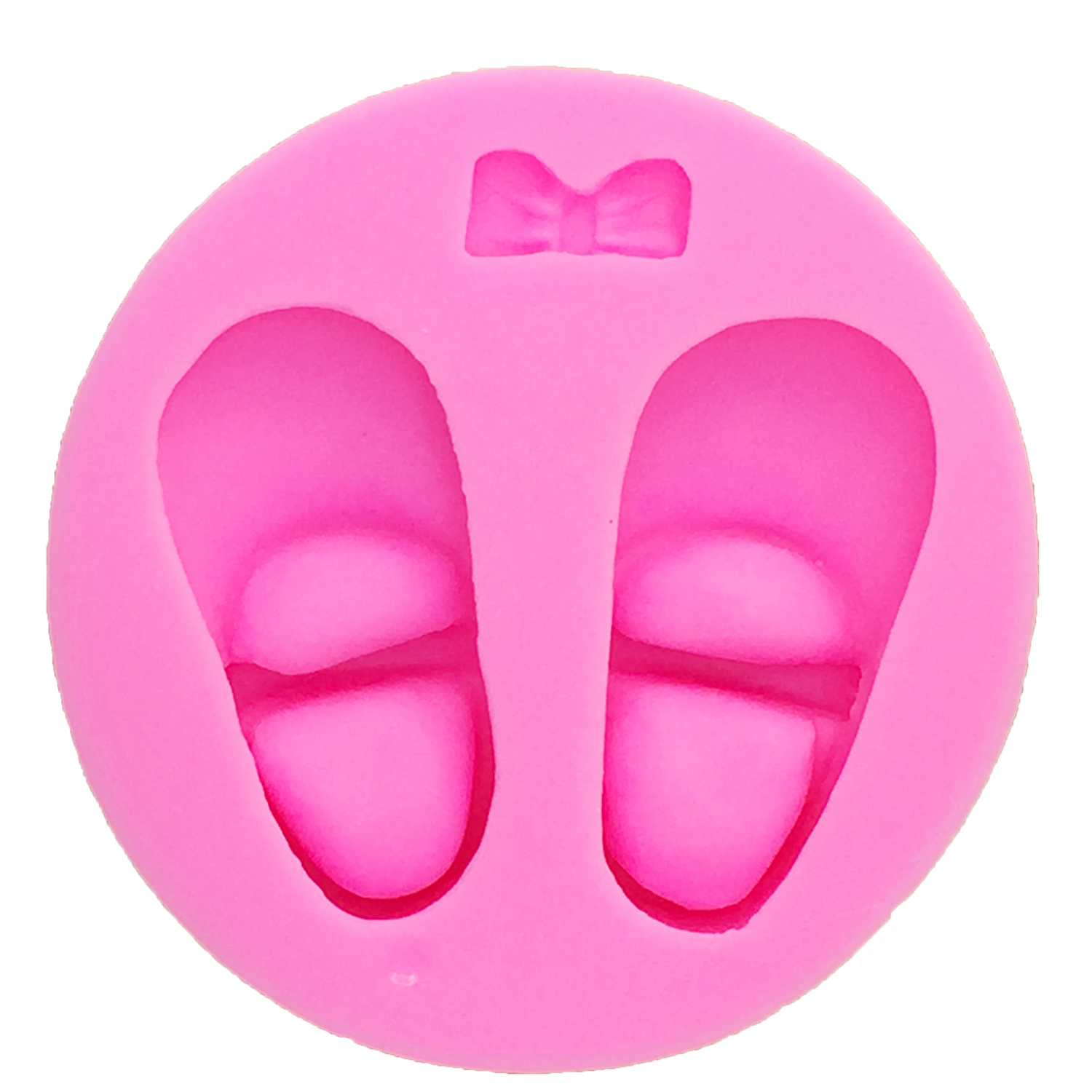 M0145 babysko sløyfe silikon kakeformer gum paste sjokolade leire godteri form fondant kake dekorasjonsverktøy