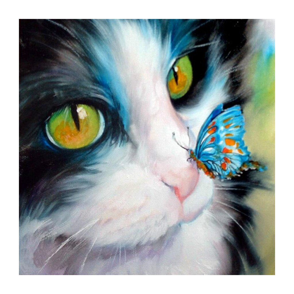 Kit de pintura por números DIY, pintura al óleo sobre lienzo, arte de pared para niños principiantes: Light Green