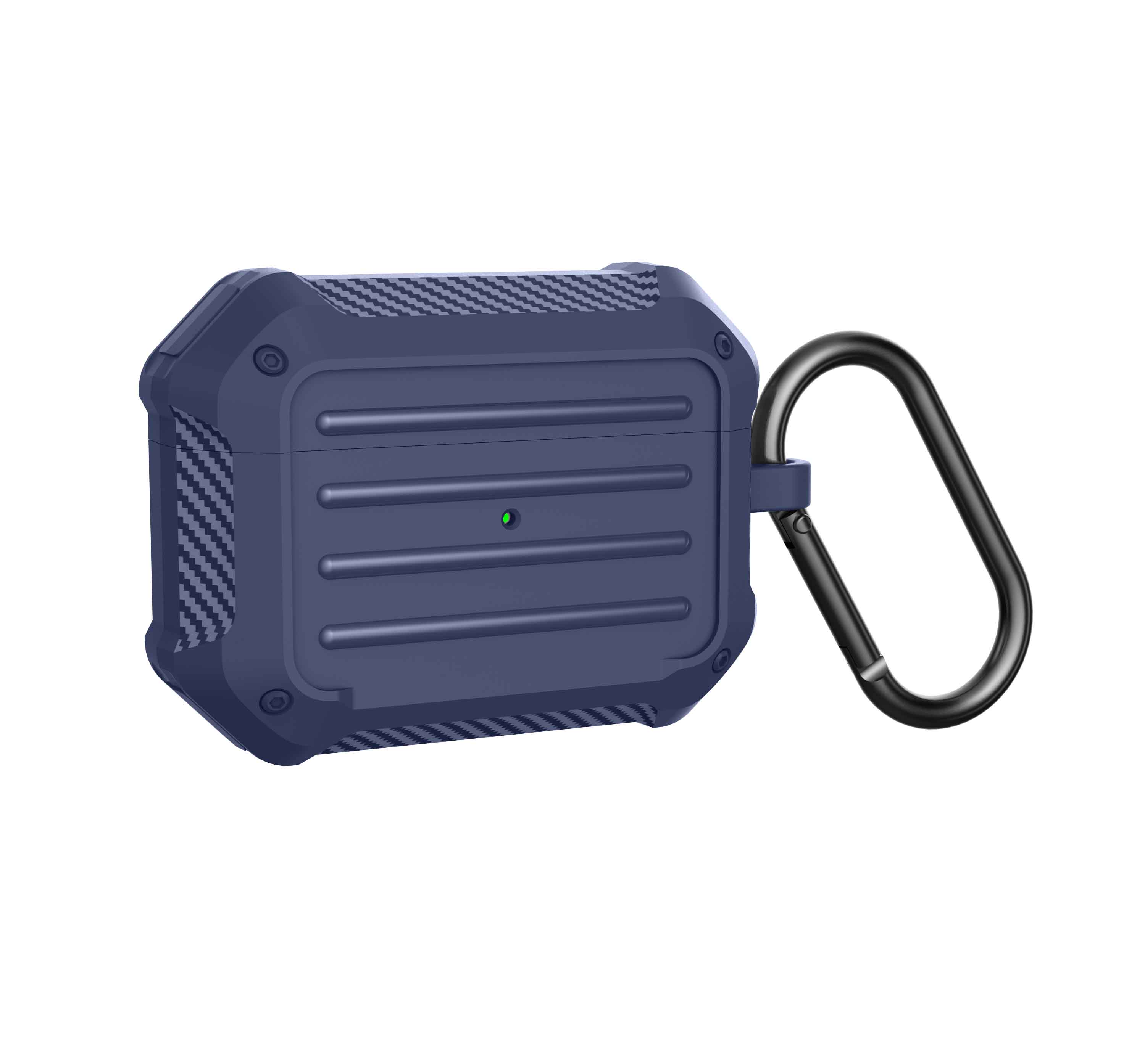 Fodral för airpods 1 2 3 pro lyxfodral air pods 3 gen silikonskydd mjuk kolfiber airpot aipods coque funda skin capa etui: Blå för airpods pro