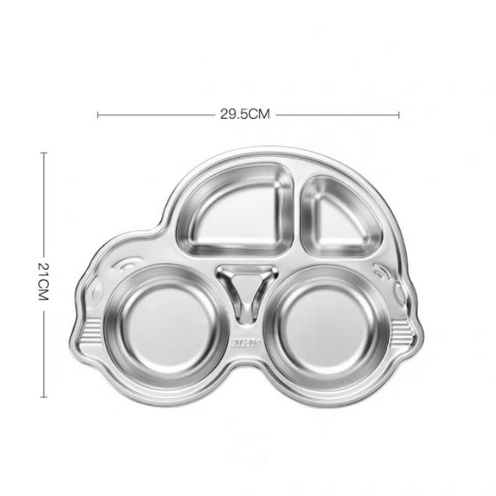 1Pc 304 Rvs Scheidslijn Baby Plaat Cartoon Plaat Kinderen Servies Baby Platen Keuken Accessoires 4 Types