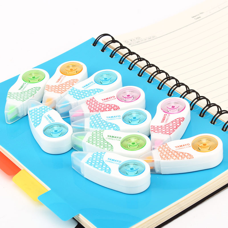 Cinta de corrección decorativa para estudiantes, Mini cintas creativas de 5mm x 6m, material de papelería para escuela y oficina, 10 unids/lote