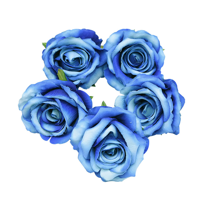 10 stks 10 cm Grote Hoofd Zijde Roos Bloem Decoratieve Bloesem Bruiloft Woondecoratie Accessoires DIY Krans Scrapbooking Ambachten: Roze