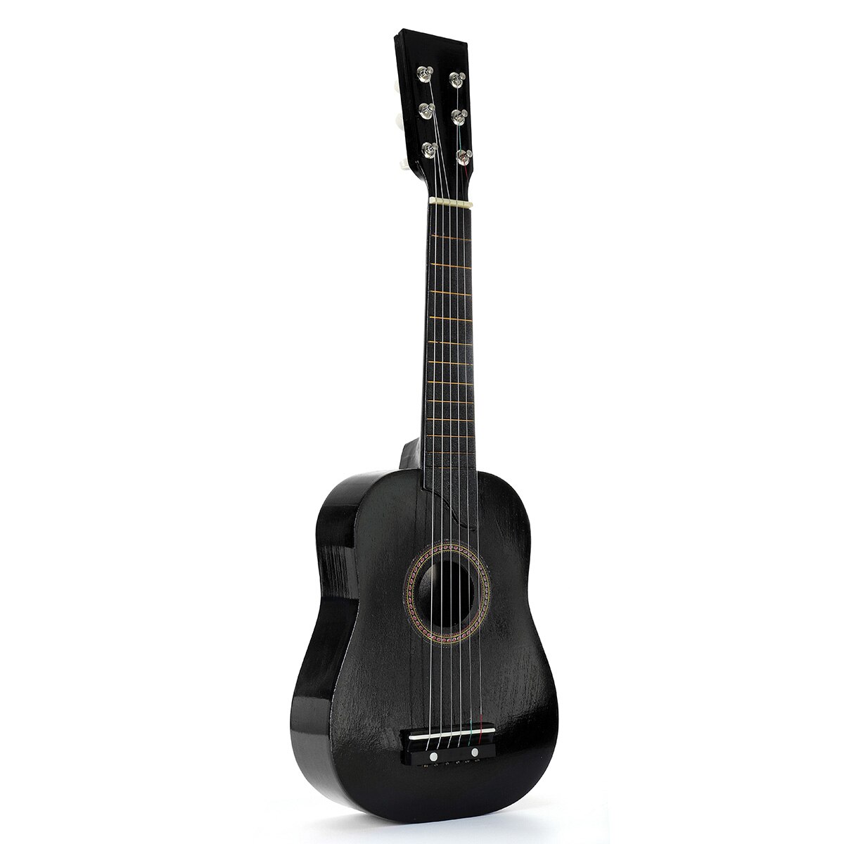 25 Inch Akoestische Gitaar Kinderen Gitaar 6 String Gitaar Houten Snaarinstrument Met Pick En String Voor Beginner: Black