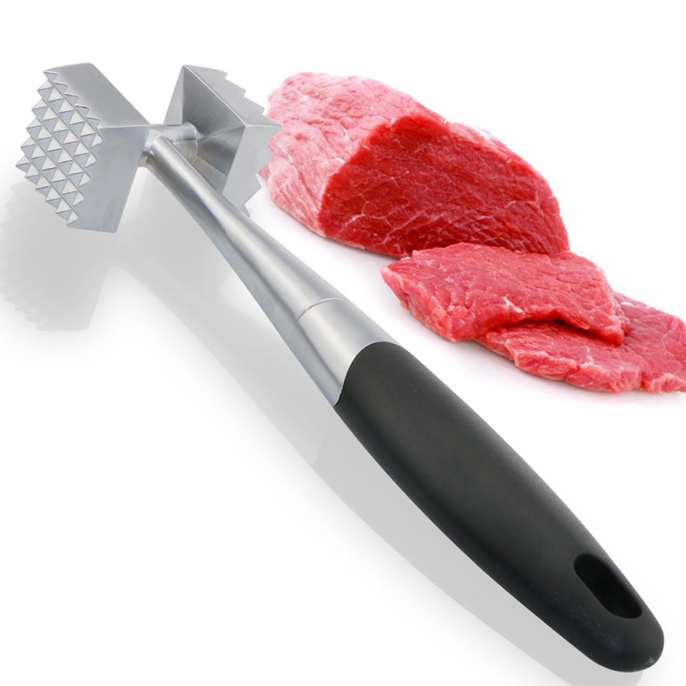 Zinklegering Vleesvermalser, Kip Vlees Hamer Tenderizer Tool Met Rubberen Handgreep