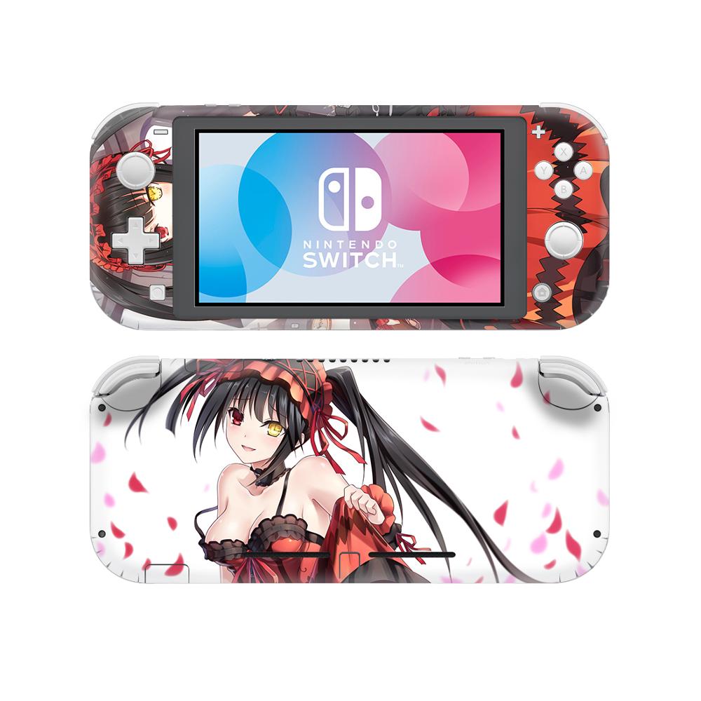 Anime Cute Girl Tokisaki Kurumi Decal NintendoSwitch Skin Sticker For Nintendo Switch Lite Nintend Switch Lite Skin Sticker