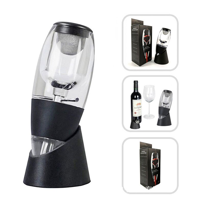 Snabb karaff splitter rödvin vin filter set vin set karaff med filter kopp dispenser whisky luftare bar tillbehör