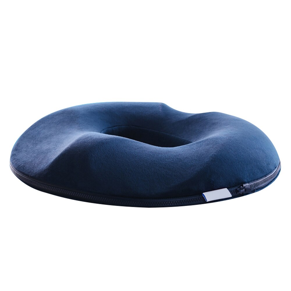 anti hemorrhoid massasje stol setepute hofte trykk opp ortopedisk halebenspute bil kontor sete pute 44*41*7.5cm: A4 kvinner marine