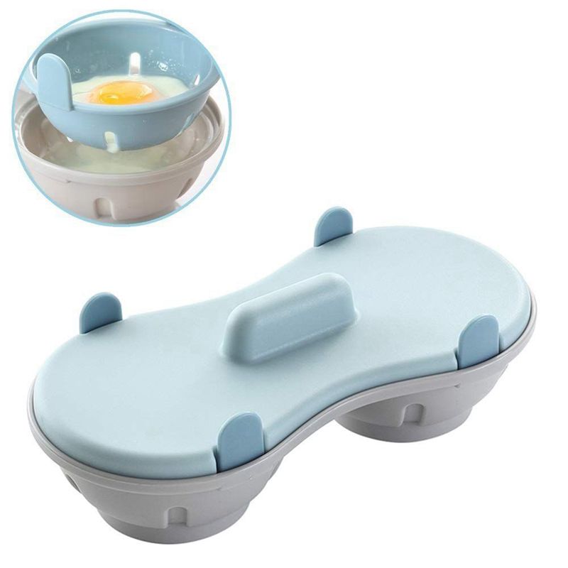 Magnetron Ei Stroper Kookgerei Dubbele Cup Dual Cave Hoge Capaciteit Eierkoker Ultimate Collection Ei Pocheren Cups Micr