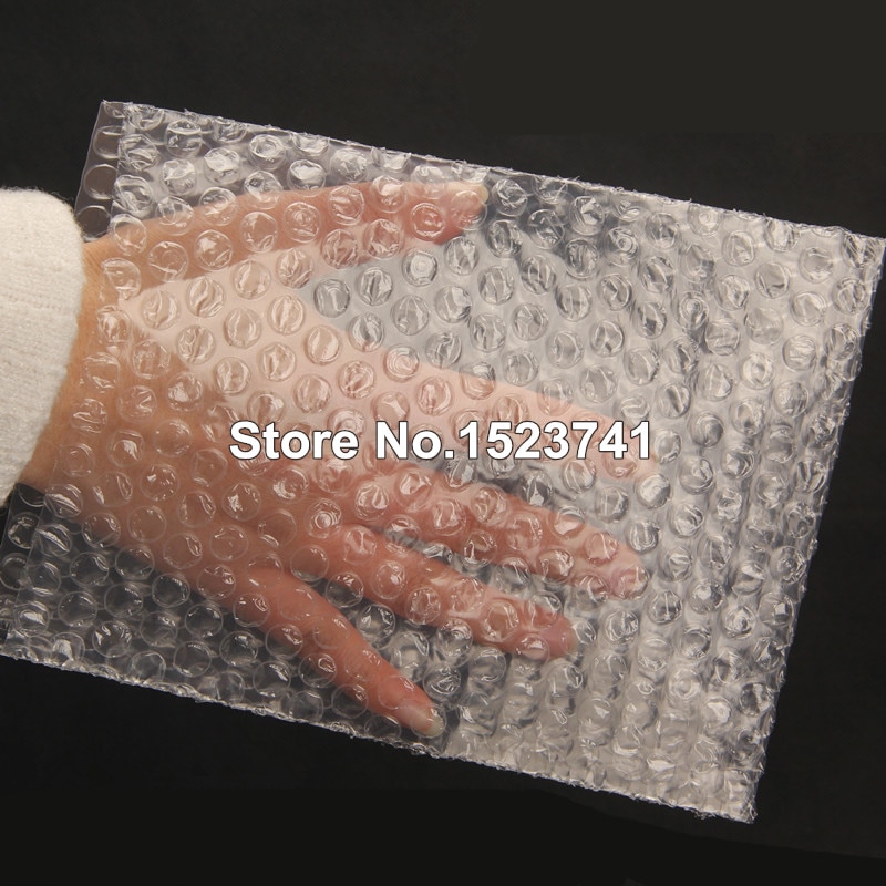 100PCS 250x350mm Plastic Wrap Envelope white Bubble packing Bags PE clear bubble bag Shockproof bag double film bubble bag