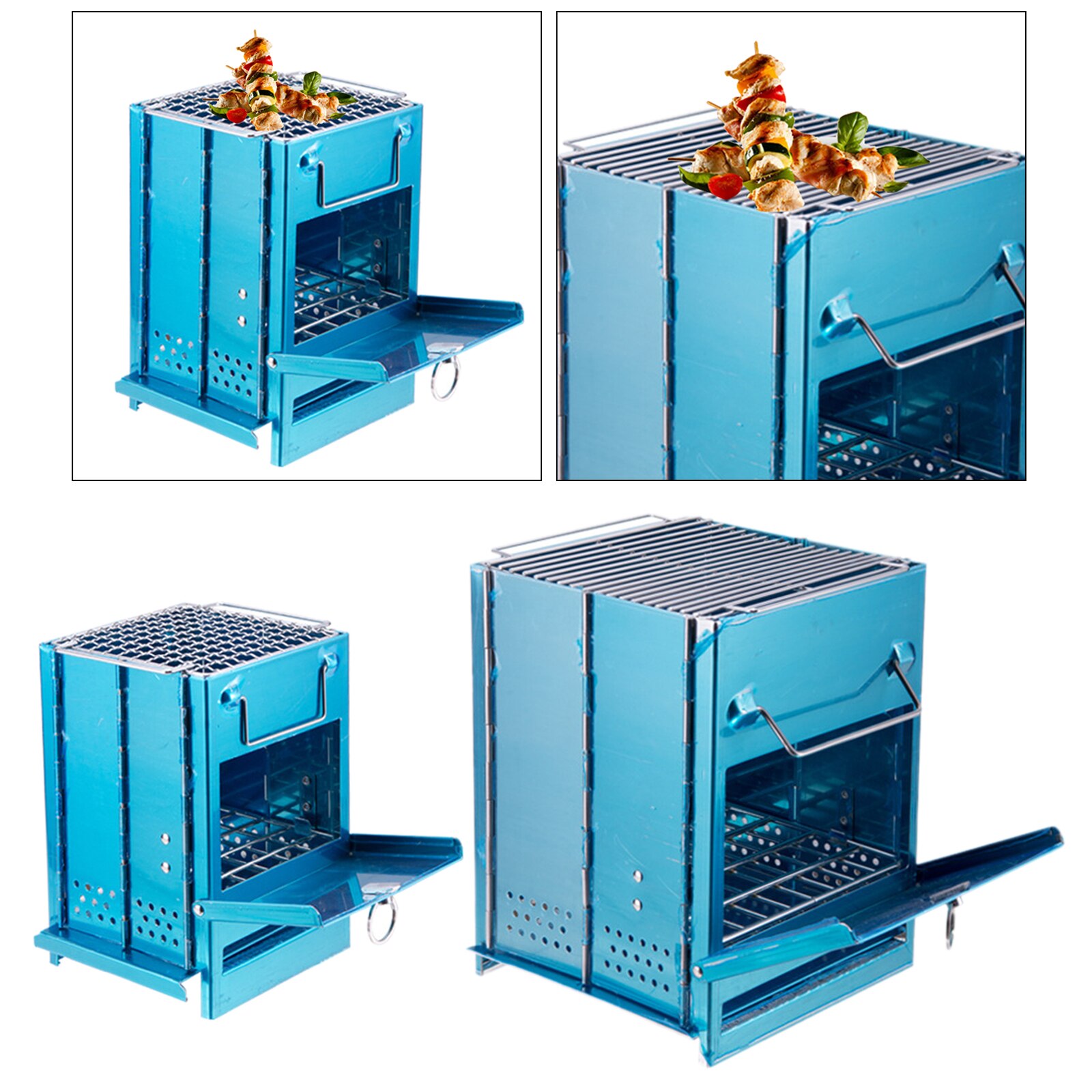 Wood Burning Stove Charcoal Burner Cooker Picnic Hiking Outdoor Cooking