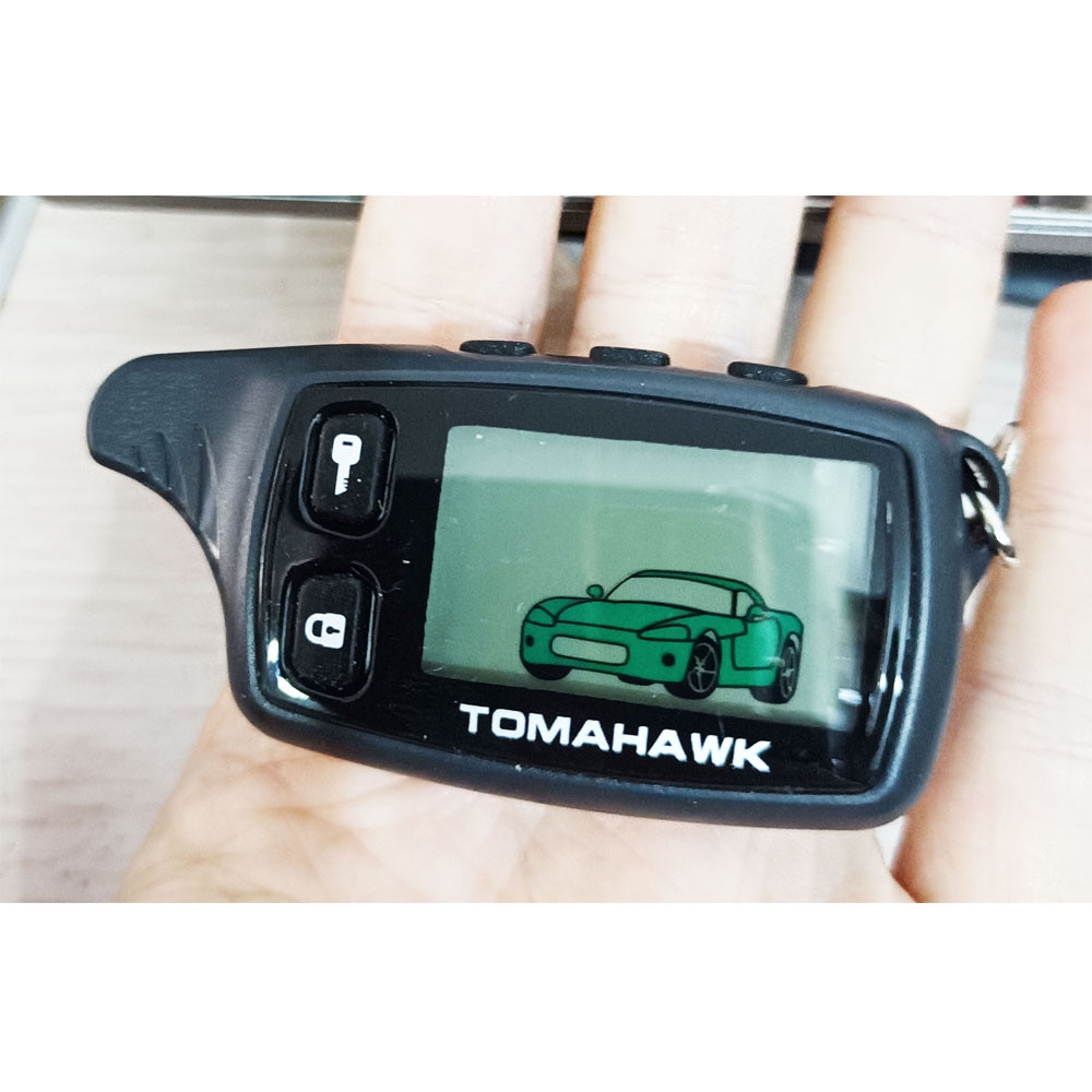Tw 9010 TW9010 Lcd Afstandsbediening Sleutel Sleutelhanger Voor Russische Twee Weg Auto Alarm Tomahawk TW-9010 TW7000 D700 D900 Lr950 s-700 S700