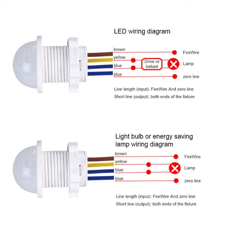 Mini skab 220v pir bevægelsessensor tænd / sluk ir infrarød menneskelig krop indikator sensor lys kontrol detektor modul 50hz