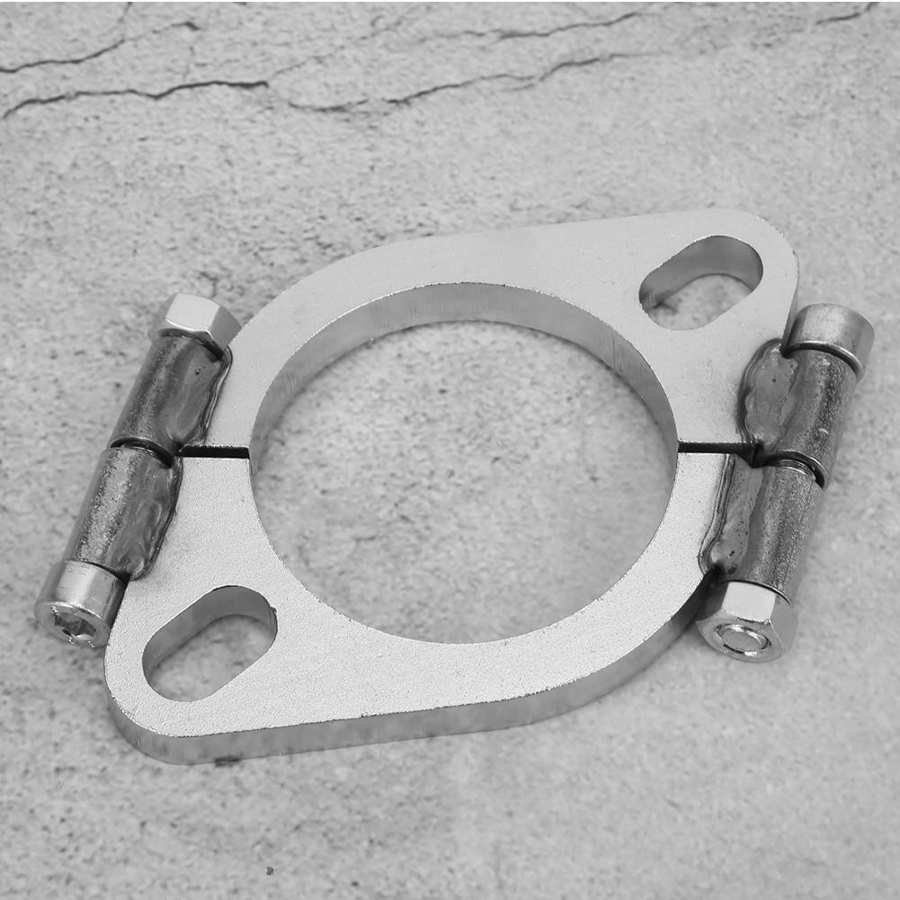Biler araba aksesuar 2.5in 63mm stål udstødningsflange flad oval split reparation udskiftning tilbehør auto dele bil