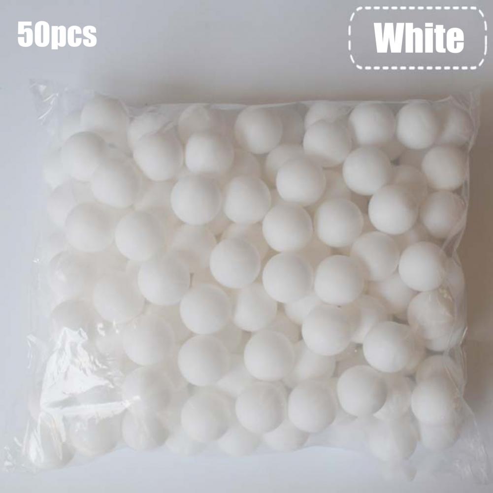 Balle de Ping-Pong givrée de couleur vive, Portable, résistant à la rouille, pour pratique, 50 pièces/paquet, 40mm
